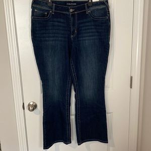 Maurices boot cut mid rise jeans